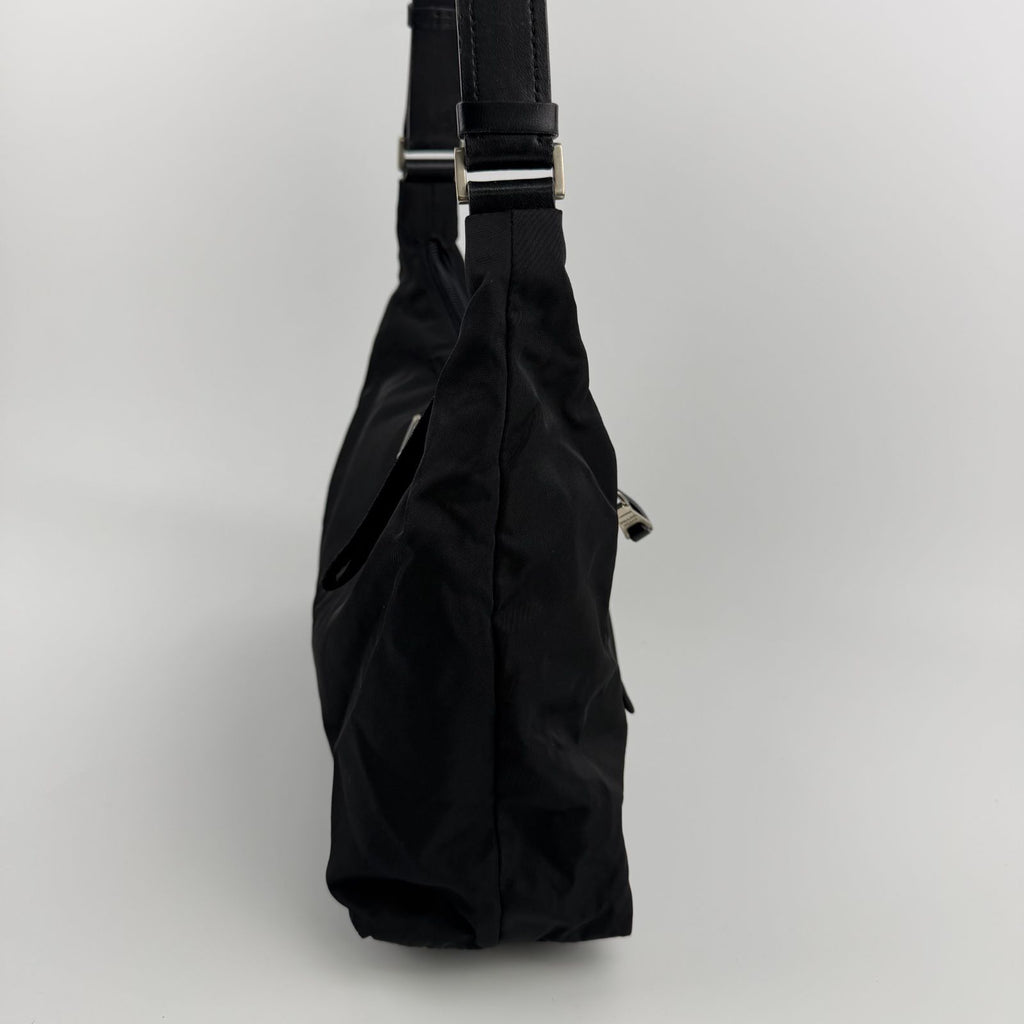Prada Shoulder Bag Black Nylon Vintage — view 5