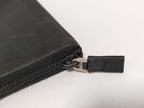Prada Wallet Triangle Logo Black Nylon Silver — view 6