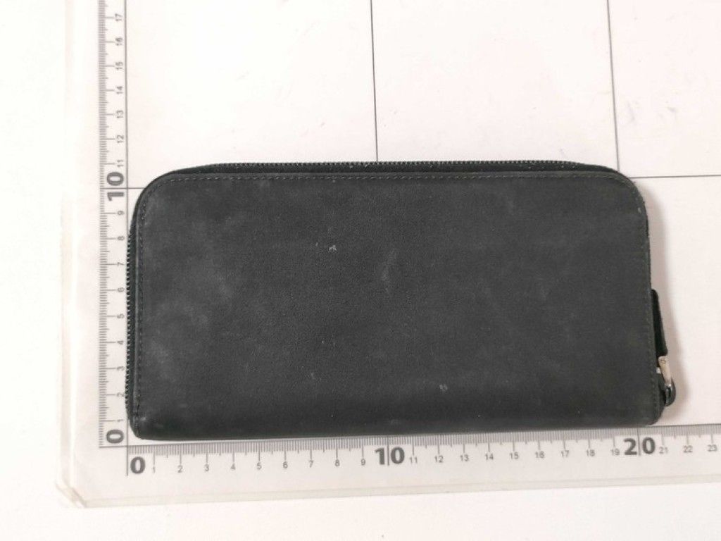 Prada Wallet Triangle Logo Black Nylon Silver — view 2