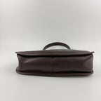 Prada Shoulder Bag Brown Leather Vintage — view 6