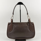 Prada Shoulder Bag Brown Leather Vintage — view 3