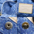 Louis Vuitton Carryall Cargo PM Monogram Denim Blue GD Shoulder Bag — view 7