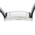 Fendi Classico Watch Silver Black Stainless Steel Leather — view 6