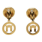 Celine Logo Earrings Gold Plated — view 2