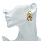 Celine Logo Earrings Gold Plated — view 5