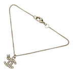 Chanel CC Logo Bracelet Gold Plated Faux Pearl Rhinestone