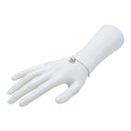 Chanel CC Logo Bracelet Gold Plated Faux Pearl Rhinestone — view 7