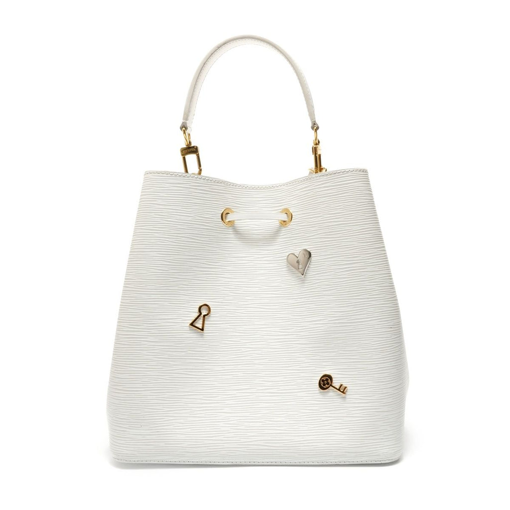 Louis Vuitton Shoulder Bag Neo Noe Lovelock Epi Blanc — view 2