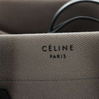 Celine Luggage Phantom Tote Hand Logo Canvas Leather Gray — view 7
