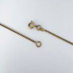 Chanel CC Logo Rhinestone Necklace Snowflake Faux Pearl Gold Pink — view 3