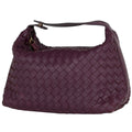 Bottega Veneta Intrecciato Handbag Pouch Leather Bordeaux