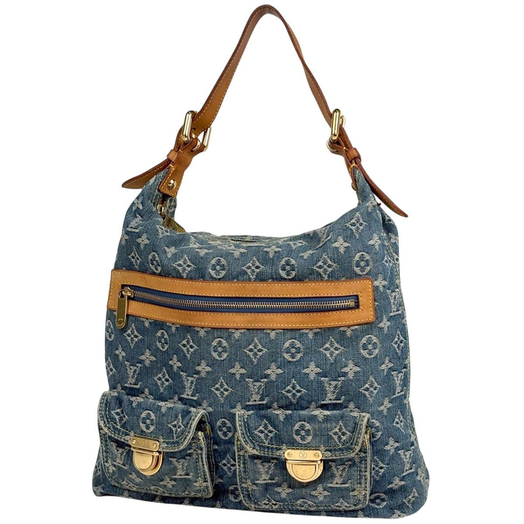 Louis Vuitton Baggy GM Shoulder Bag Monogram Denim Blue