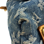 Louis Vuitton Baggy GM Shoulder Bag Monogram Denim Blue — view 7