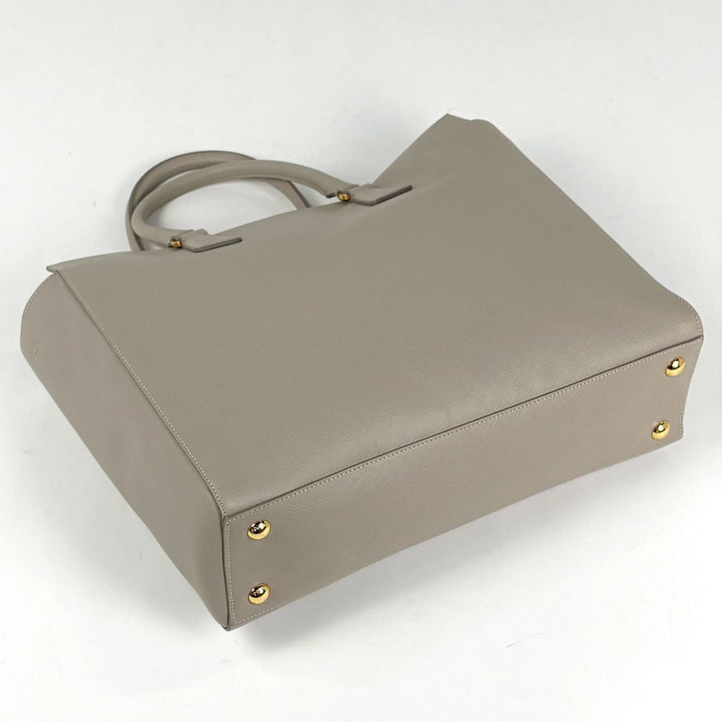 Prada Tote 2-Way Saffiano Leather Light Gray — view 2