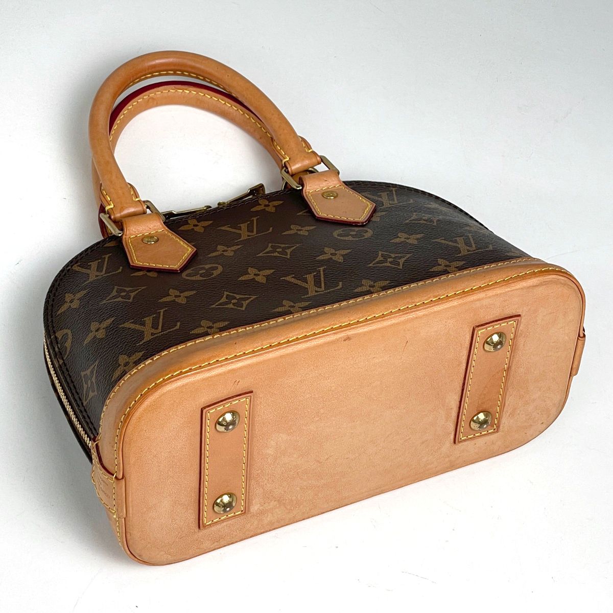 Louis Vuitton Alma BB Handbag Monogram Brown — view 2
