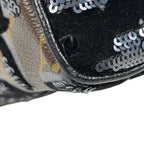 Louis Vuitton Fleur Duju Carzel Sequin Handbag Monogram Brown — view 7