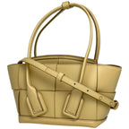 Bottega Veneta Mini the Arco 2-Way Handbag Leather Yellow