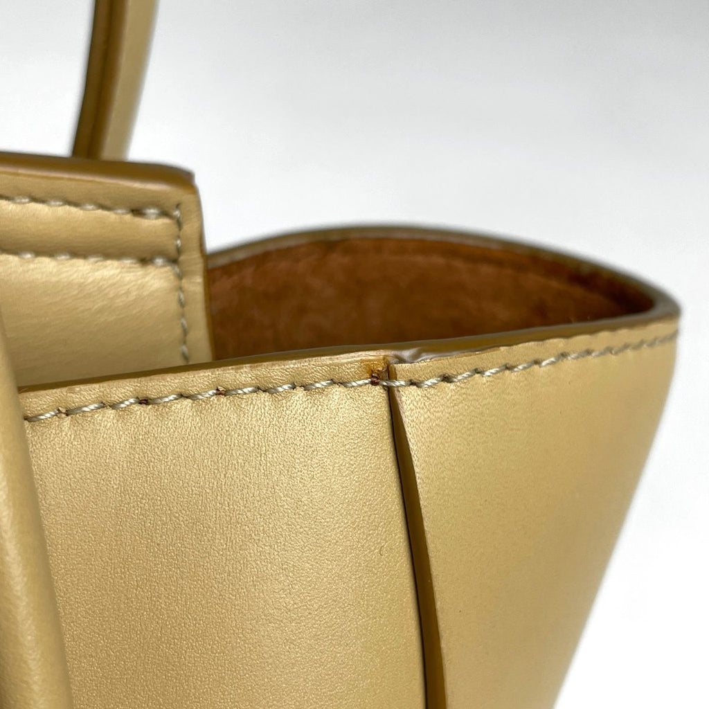 Bottega Veneta Mini the Arco 2-Way Handbag Leather Yellow — view 5