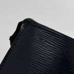 Louis Vuitton Pochette Makeup Cosmetics Handbag Pouch Epi Noir — view 4