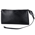 Louis Vuitton Pochette Makeup Cosmetics Handbag Pouch Epi Noir