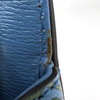 Gucci Nymfair Small New Flora Handbag 2-Way Bamboo Leather Blue — view 6