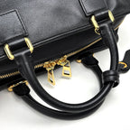 Loewe Amazona 28 2-Way Anagram Handbag Leather Black — view 7
