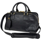 Loewe Amazona 28 2-Way Anagram Handbag Leather Black