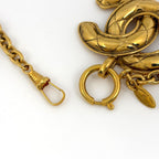 Chanel CC Logo Chain Necklace Gold Plated — view 3