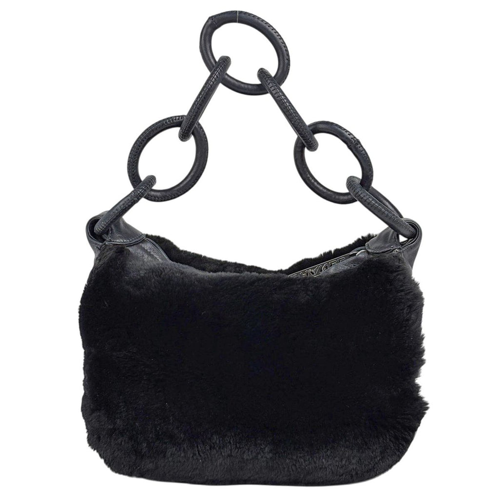 Chanel CC Logo Shoulder Bag Black — view 3