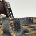 Fendi Zucca Pattern Mamma Baguette Shoulder Bag Canvas Brown — view 7