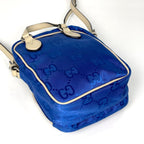 Gucci Off the Grid Shoulder Bag GG Pattern 2-Way Nylon Blue White — view 2