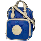 Gucci Off the Grid Shoulder Bag GG Pattern 2-Way Nylon Blue White