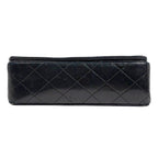 Chanel Mini Quilted Single Flap Chain CC Logo Shoulder Bag Leather Black — view 5