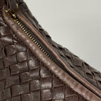 Bottega Veneta Intrecciato Shoulder Bag Hobo Leather Brown — view 4