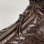 Bottega Veneta Intrecciato Shoulder Bag Hobo Leather Brown — view 5