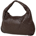 Bottega Veneta Intrecciato Shoulder Bag Hobo Leather Brown
