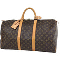 Louis Vuitton Keepall 50 Boston Bag Monogram Brown