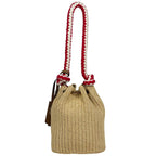Prada Crochet Rope 2-Way Shoulder Bag Raffia Natural — view 3