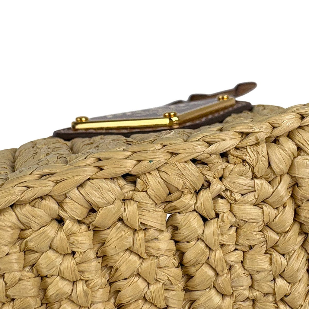 Prada Crochet Rope 2-Way Shoulder Bag Raffia Natural — view 6