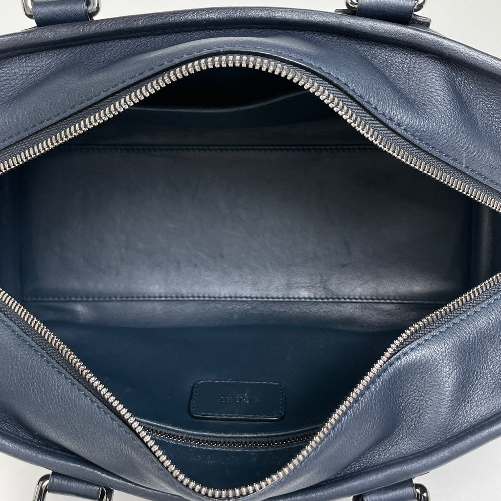 Loewe Amazona 28 Anagram Handbag Leather Navy — view 9