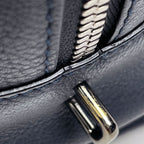 Loewe Amazona 28 Anagram Handbag Leather Navy — view 4