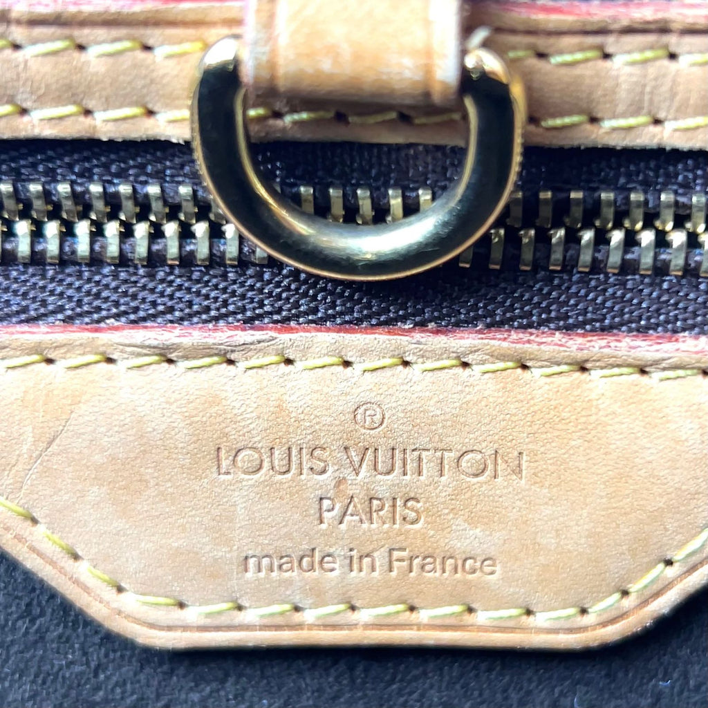 Louis Vuitton Wilshire PM Monogram Leather Brown Handbag Gold — view 4