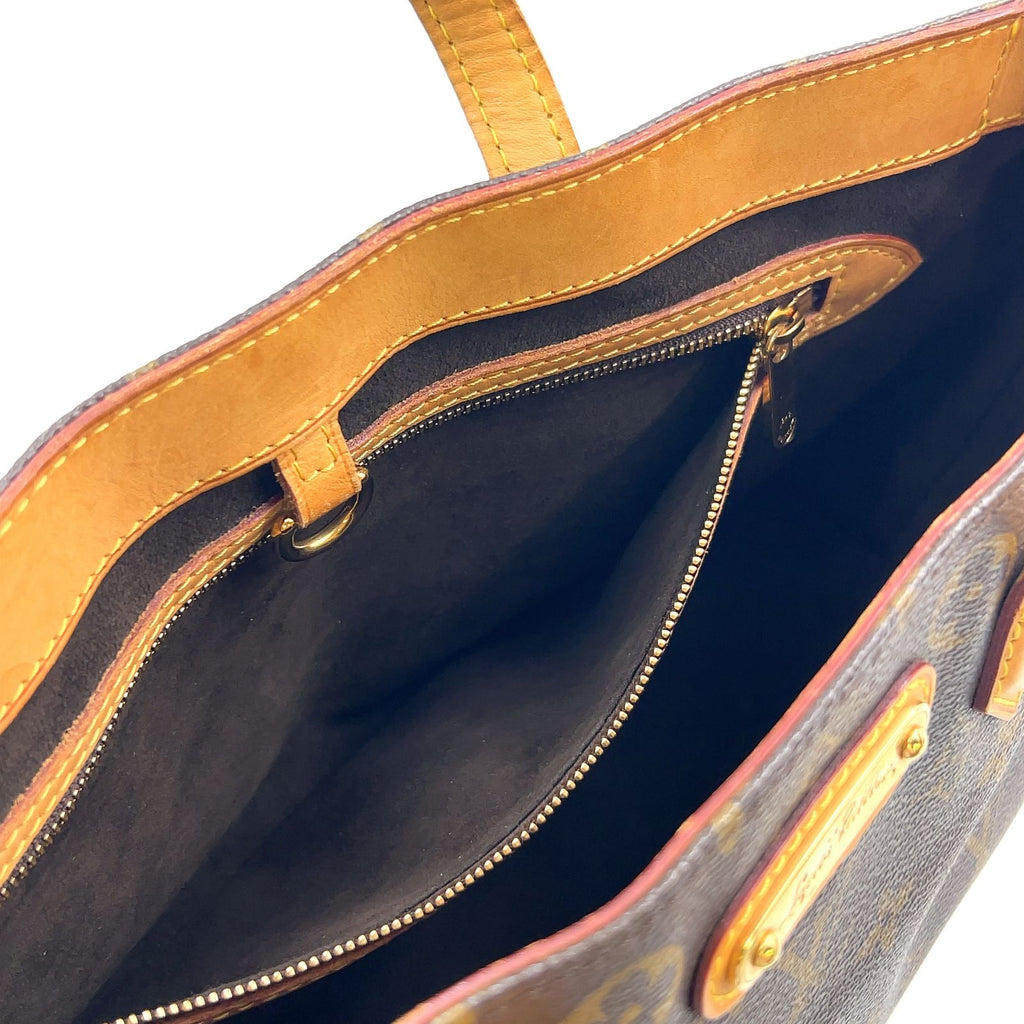 Louis Vuitton Wilshire PM Monogram Leather Brown Handbag Gold — view 5