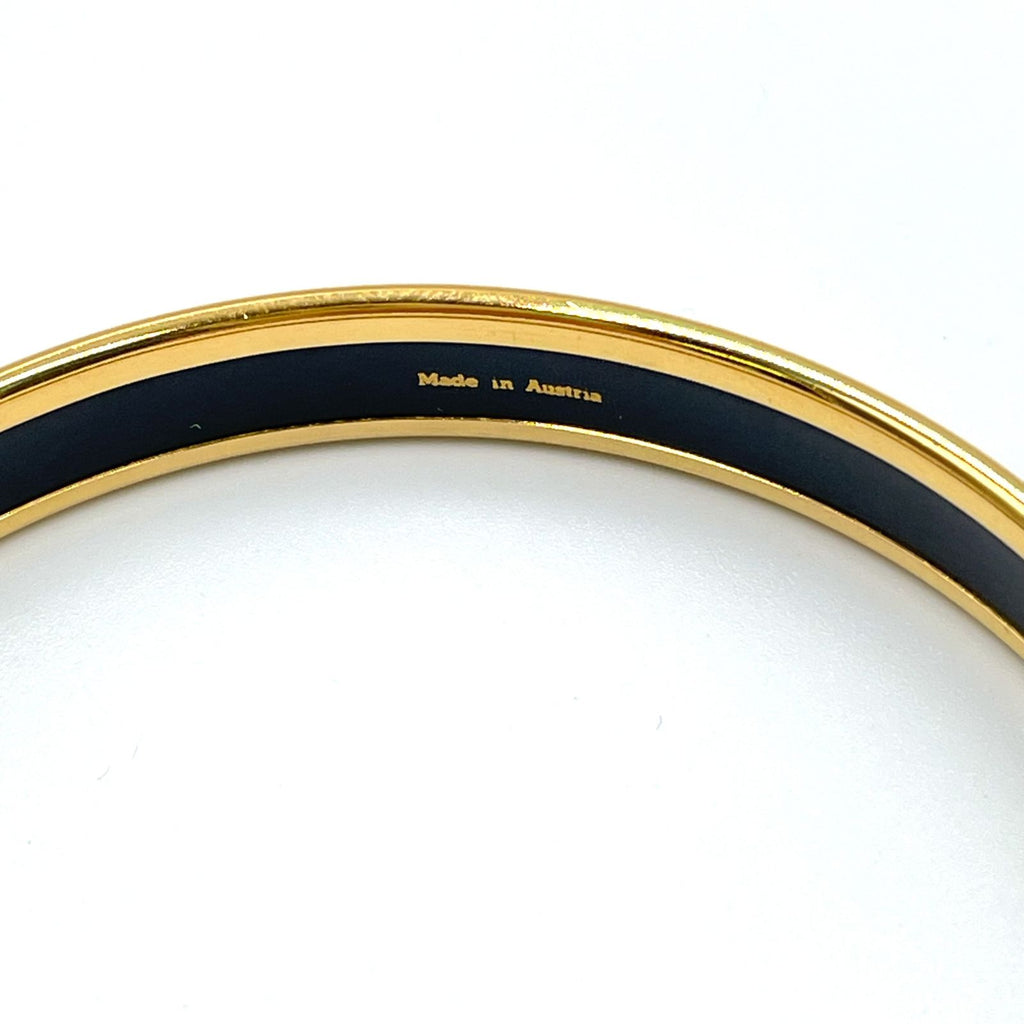 Hermes Enamel Gold Multicolor Bracelet Bangle — view 5