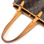 Louis Vuitton Batignolles Oriental Monogram Leather Brown Tote Gold — view 5