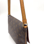 Louis Vuitton Musette Tango Short Strap Monogram Leather Brown Shoulder Bag Gold — view 7