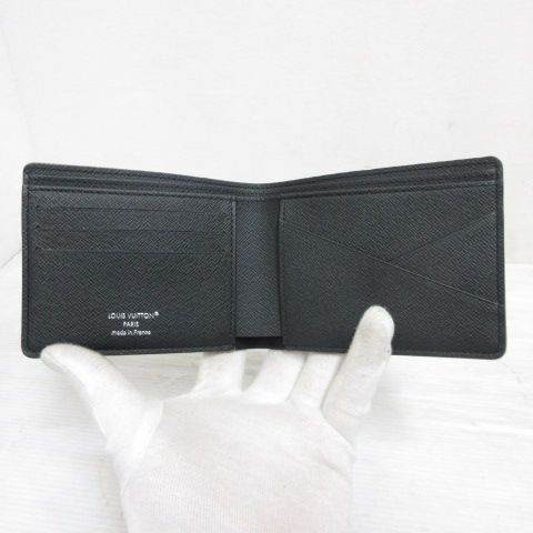 Louis Vuitton Monogram Eclipse Portefeuille Multiple Bifold Wallet Billfold — view 4