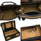 Fendi Zucca FF Logo Leather 2-Way Makeup Pouch Shoulder Bag Black — view 9