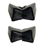 Celine Vintage Star Ball Logo Leather 2-Way Mini Shoulder Bag Black Red — view 7
