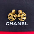 Chanel With Rice Vintage 94 CC Logo Earrings